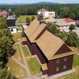 Bild: Die Kirche der Gottesmutter von Tschenstochau in Mętków